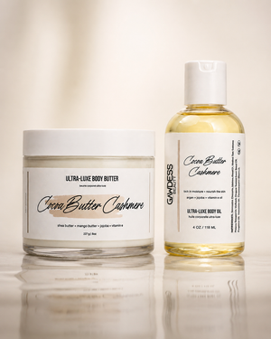 Cocoa Butter Cashmere Duo Set -Deep Moisture Body Oil & Ultra Luxe Body Butter