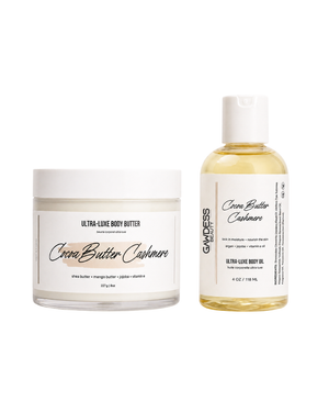 Cocoa Butter Cashmere Duo Set -Deep Moisture Body Oil & Ultra Luxe Body Butter