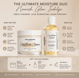Cocoa Butter Cashmere Duo Set -Deep Moisture Body Oil & Ultra Luxe Body Butter