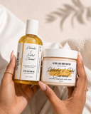 Pistachio & Salted Caramel Duo Set (Comparable To Sol De Janeiro - Brazilian Bum Bum) - Deep Moisture Body Oil & Ultra Luxe Body Butter