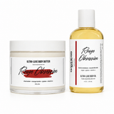 Rouge Obsession Duo Set (Comparable To Bacarrat Rouge 540) -Deep Moisture Body Oil & Ultra Luxe Body Butter