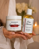 Rouge Obsession Duo Set (Comparable To Bacarrat Rouge 540) -Deep Moisture Body Oil & Ultra Luxe Body Butter